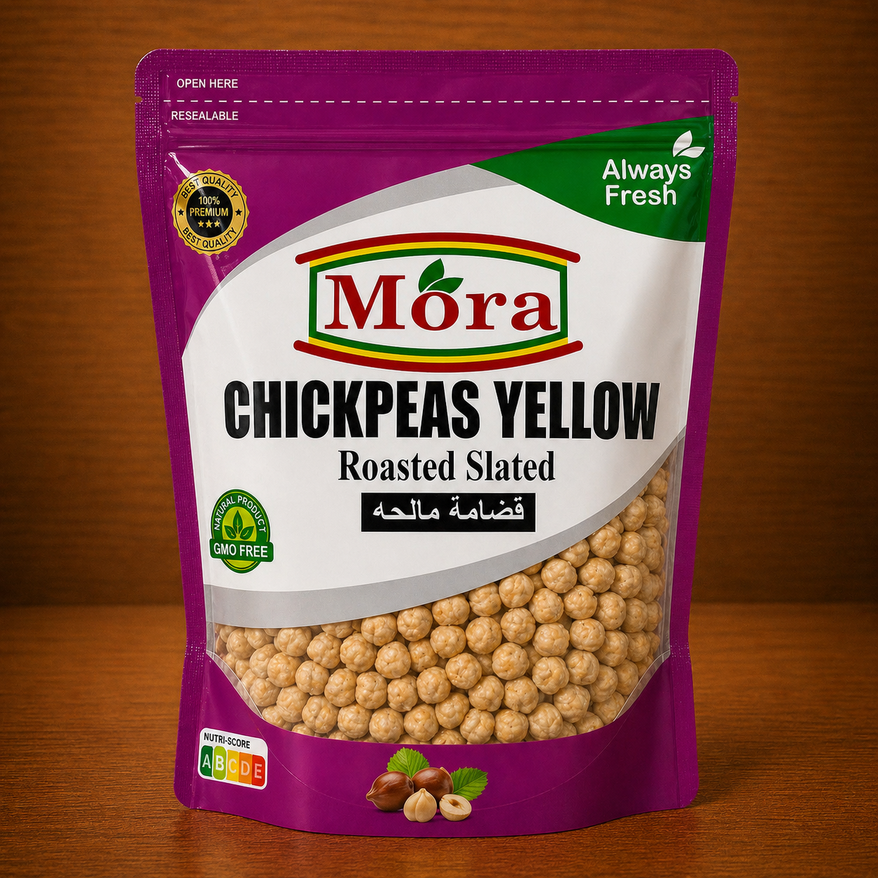 CHICKPEAS YELLOW - ROASTED SALTED