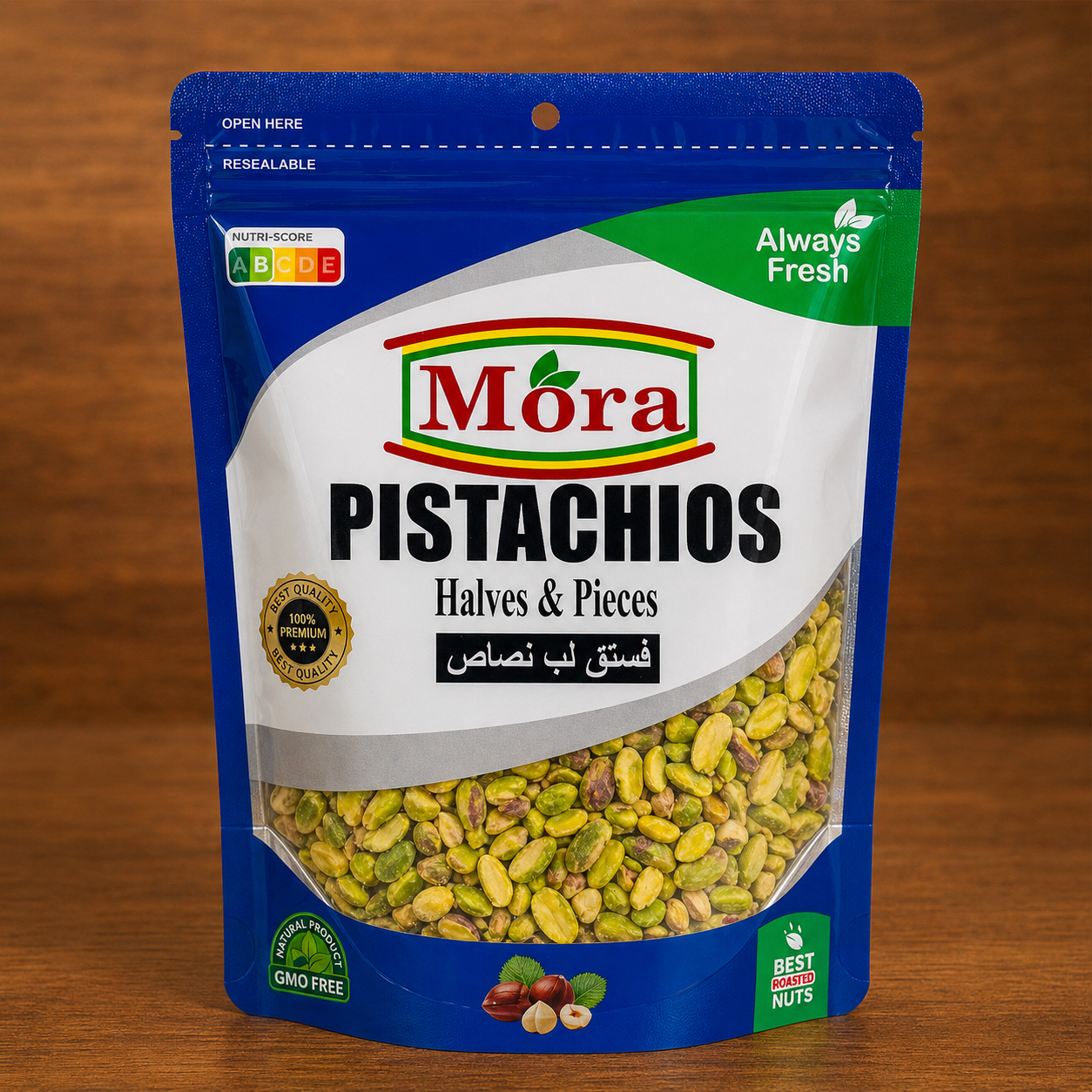 RAW PISTACHIOS - HALVES & PIECES