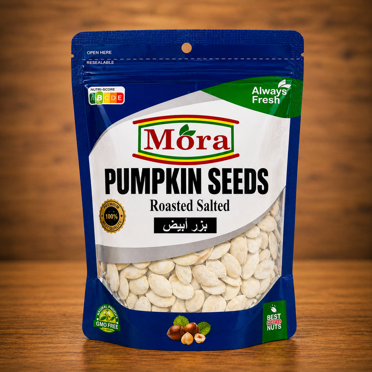 WHITE PUMPKIN SEEDS - ROASTED SALTED